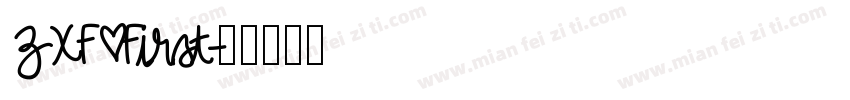 ZXF First字体转换